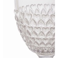 Taça 330ml Avulsa de Cristal Ecológico Coração